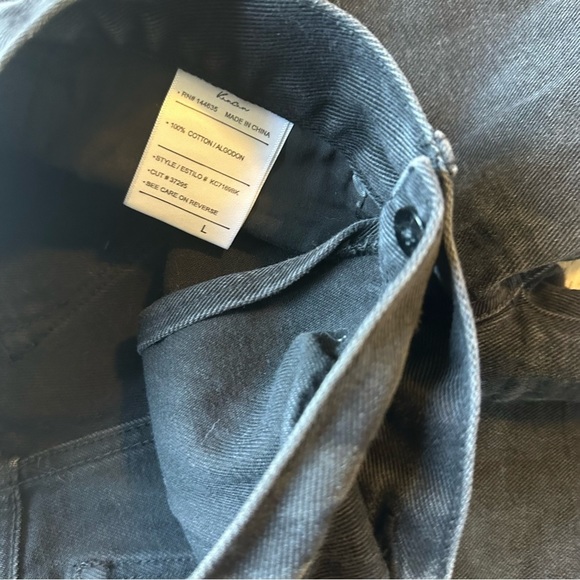 Kancan Black Distressed Bermuda Denim Shorts - Size Large - Picture 3 of 6